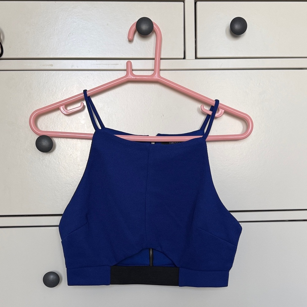 Royal Blue Cropped Tank Top
